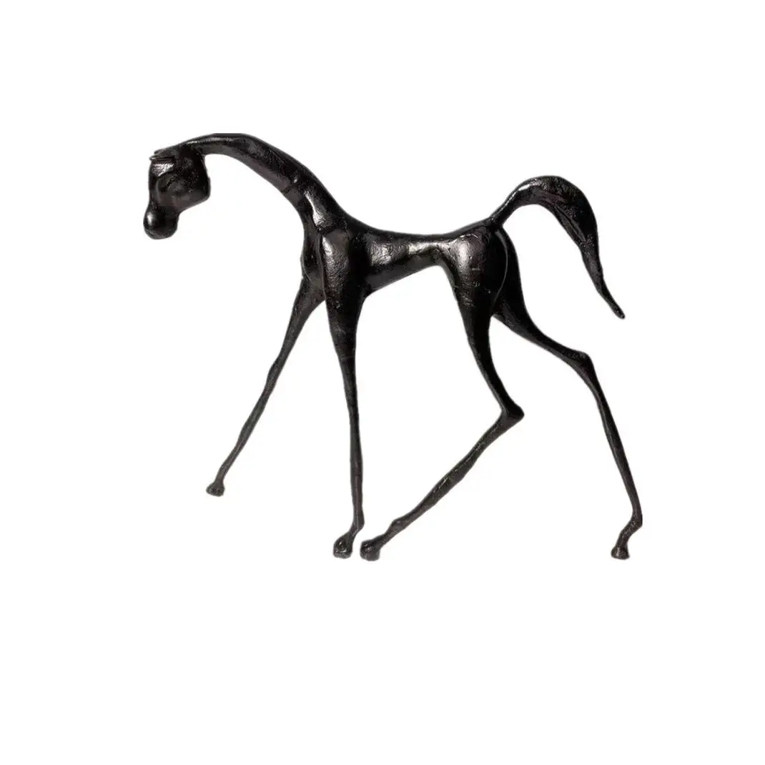 

Simple metal horse crafts hollow artistic conception decoration office shopping mall new house soft