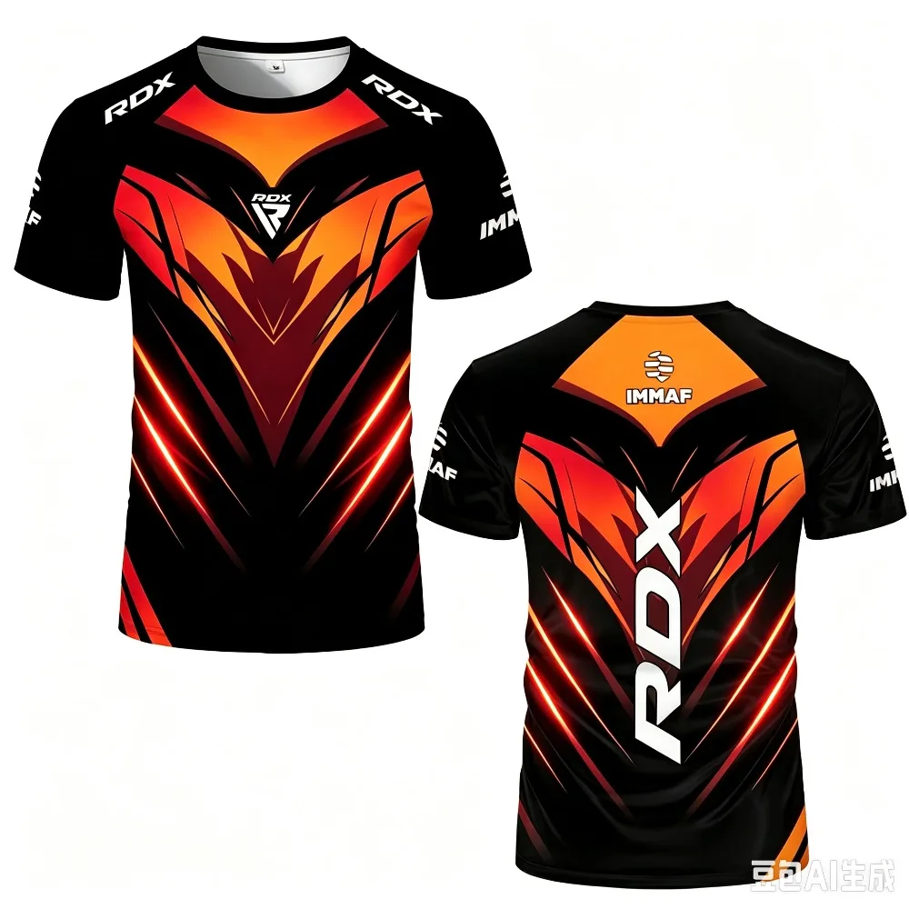 3D-Druck Sport Schnelltrocknend Atmungsaktives Herren-T-Shirt Outdoor RDX Boxkampf - Neues Jersey-Fans-T-Shirt Eltern-Kind Kurzarm-Oberteil – Detail 4