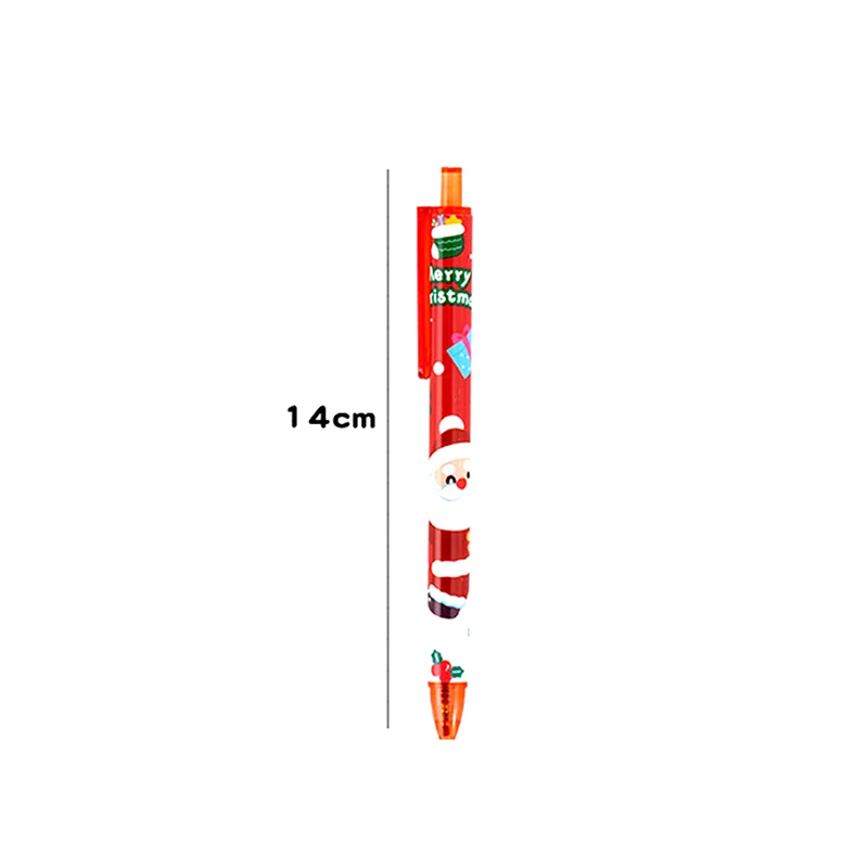 10Pcs Śliczne modne długopisy świąteczne Kreskówka Święty Mikołaj Bałwan Łoś Długopisy żelowe Artykuły biurowe Artykuły szkolne Prezenty świąteczne