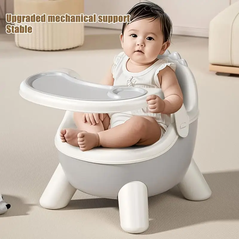 Toddler Eating Chair Dinosaur Shape Toddler Food Chair With Sound Double Tray Design Multi-functional Baby Supplies For Feeding