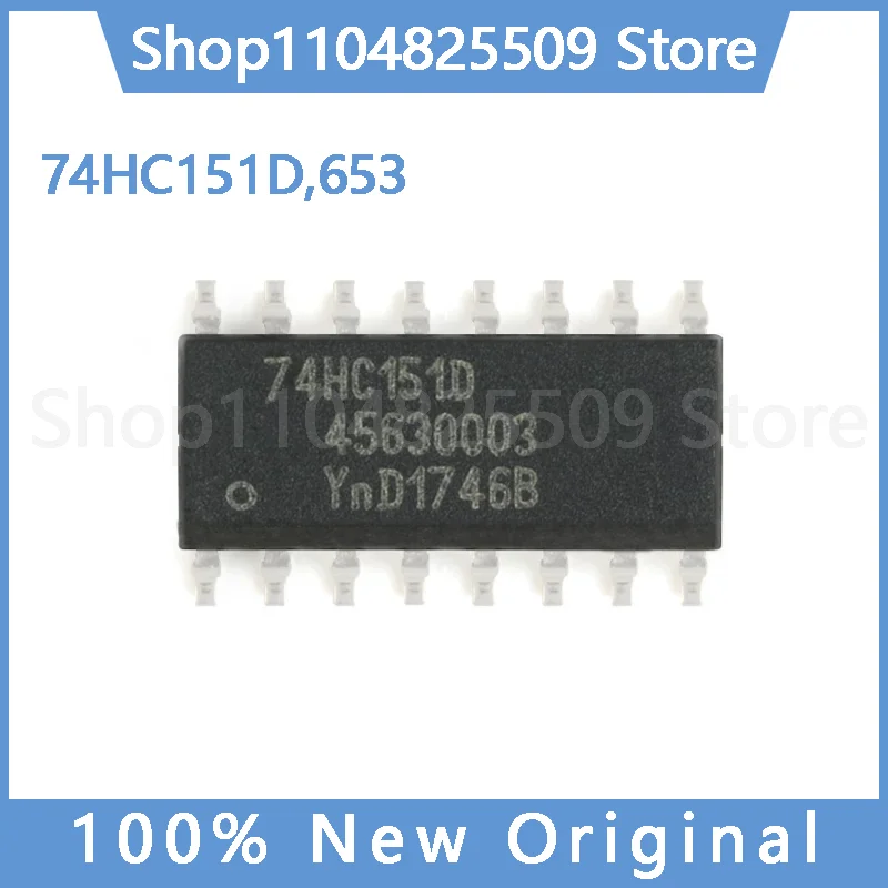 (5~30pcs) pcs 100% Original New 74HC151D,653 — SOIC-16, 8-Input Multiplexer Logic IC