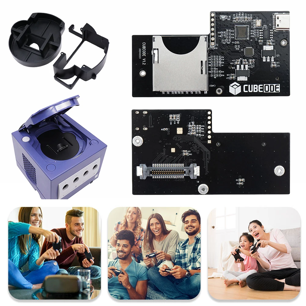 

CUBEODE V1.2 Optical Drive Emulator Upgraded Plug and Play GC Loder No SD2SP2/SDGecko Required for NGC GameCube DOL-001&DOL-101
