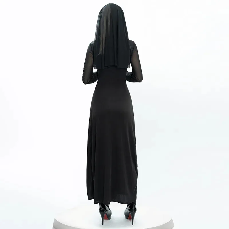 

Костюм для взрослых на Хэллоуин, сексуальный костюм монахини, карнавальный костюм монахини, костюм для косплея Babes