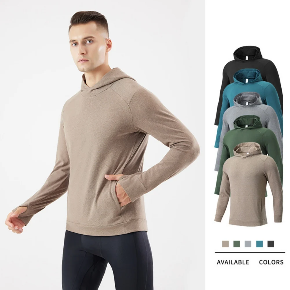 Chaqueta con capucha para correr, abrigo cálido de manga larga a prueba de viento, esquí al aire libre, ropa de entrenamiento de felpa para Fitness, moda de otoño e invierno