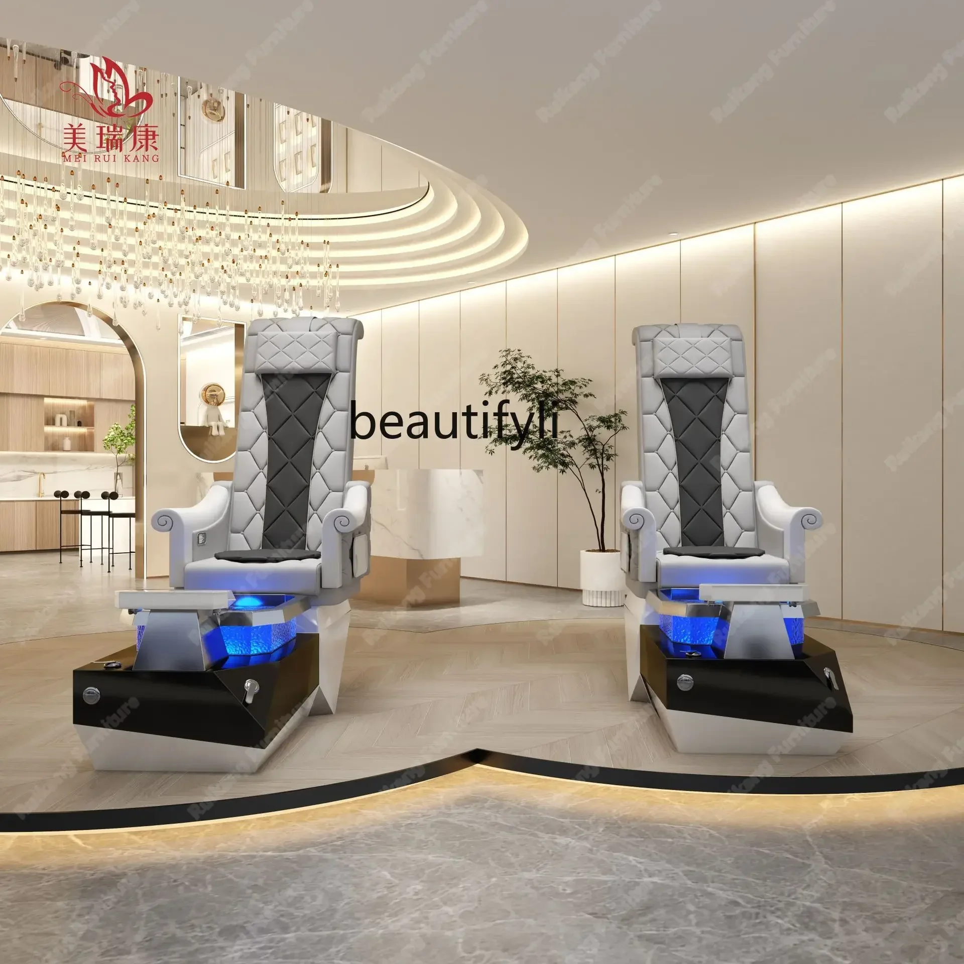 

07Nail Salon Eyelash-Beauty Sofa Pedicure Chair High-End Foot Massage Sofa Foot Chair Massage