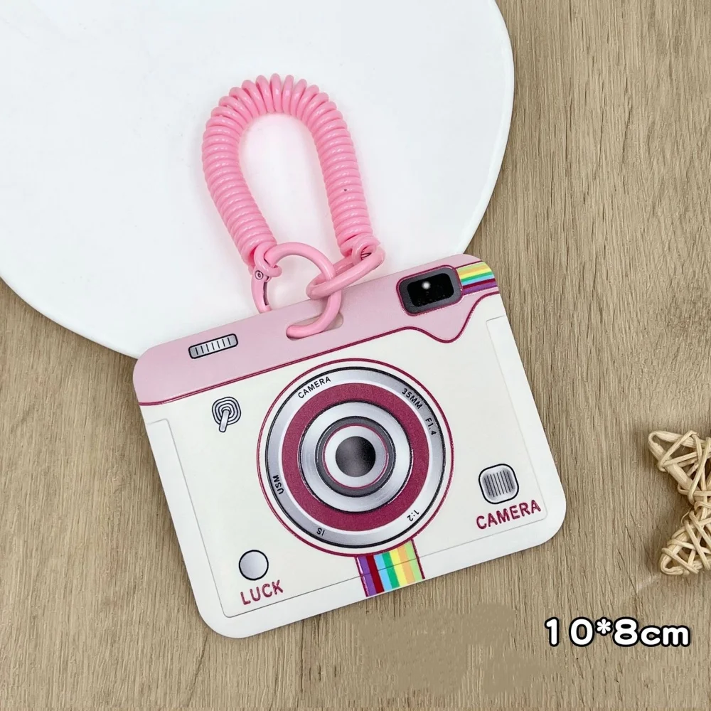 Bus Card Holder Lightweight Retro Camera Card Case Keychain Card Case Modern Student Id Badge Holder For Students