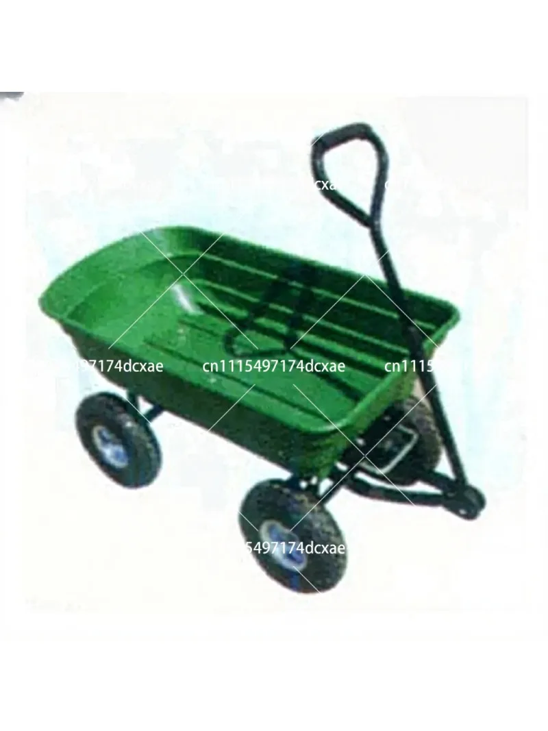 Foldable Dump Cart for Garden, Heavy Duty Outdoor Utility Wagon, Multifunctional Transport Trolley