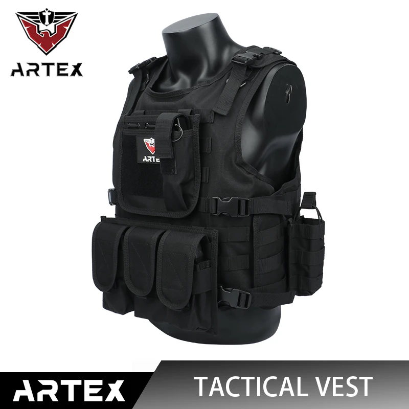 

Artex Tactical Vest Camouflage Outdoor Hunting Army SWAT Bulletproof Combat Molle Vest