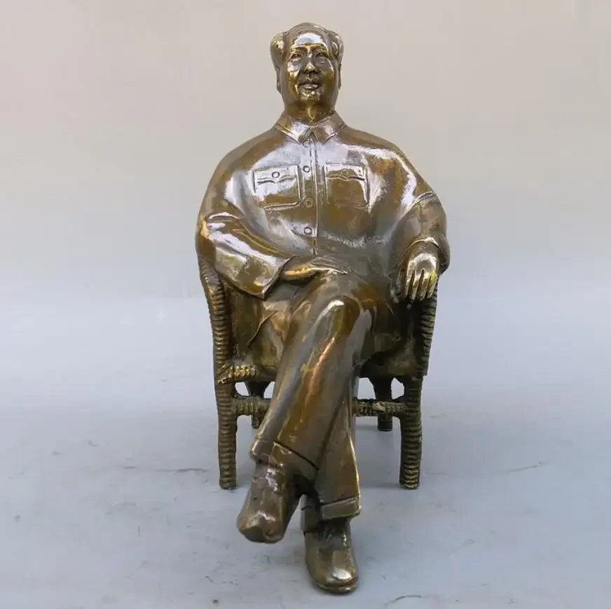 The manufacturer directly provides Chairman Mao's ornaments, and the whole body looks like pure brass seats and home accessorie