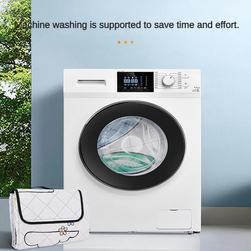 Alfombra de pícnic Oxford impermeable, esterilla de viaje ultrasónica, gruesa, para acampar al aire libre, ultraligera, Natural, accesorios de senderismo