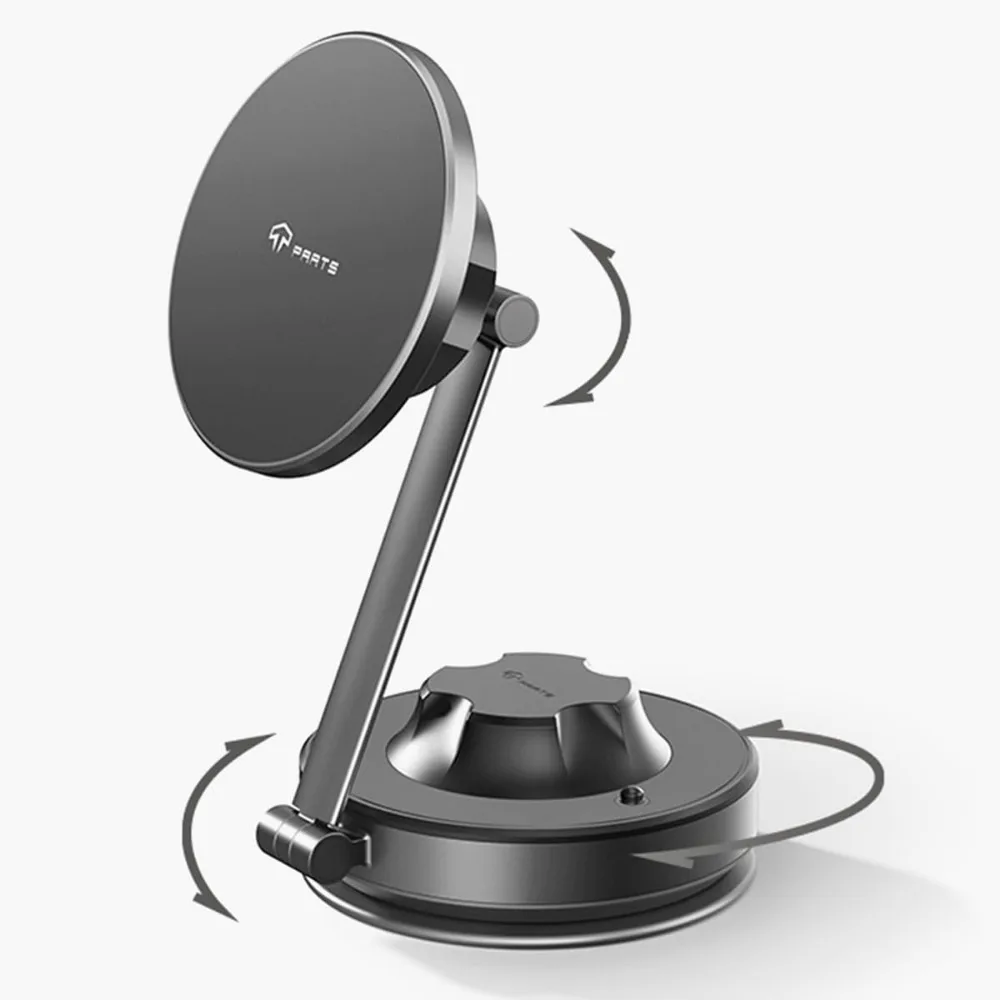 

Vacuum Suction Magnetic Car Phone Holder 360 Degree Rotation Retractable Universal Mount