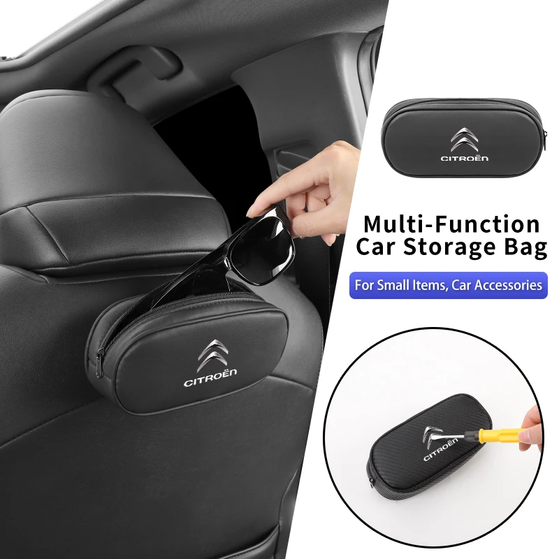 Universal Car Glasses Holder Case Organizer Storage Box Accessories For Citroen C4 C3 C5 C5X e-C4 X e-C3 C-Crosser C-Elysee