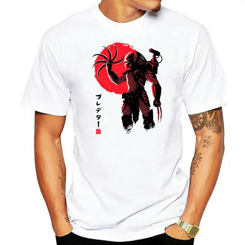 The Predator T Shirt Japanese Style Men Retro 80 Movie Shirt White Style Round Style Tshirt Tees Custom Jersey T Shirt