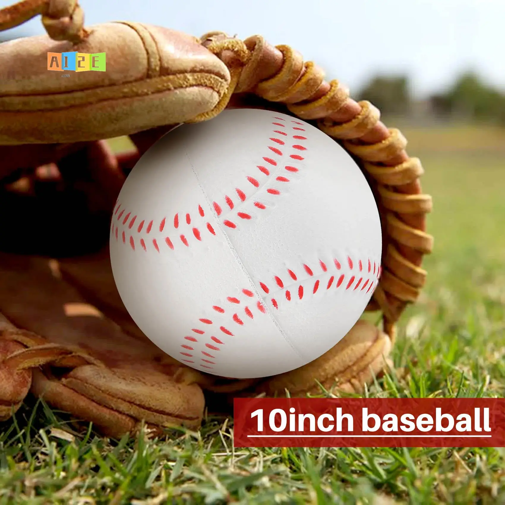 

Бейсбольный мяч A12E-Sport с пониженным воздействием, 10 дюймов, для взрослых и подростков, мягкий мяч для игр, соревнований, бросков, ловли и тренировок