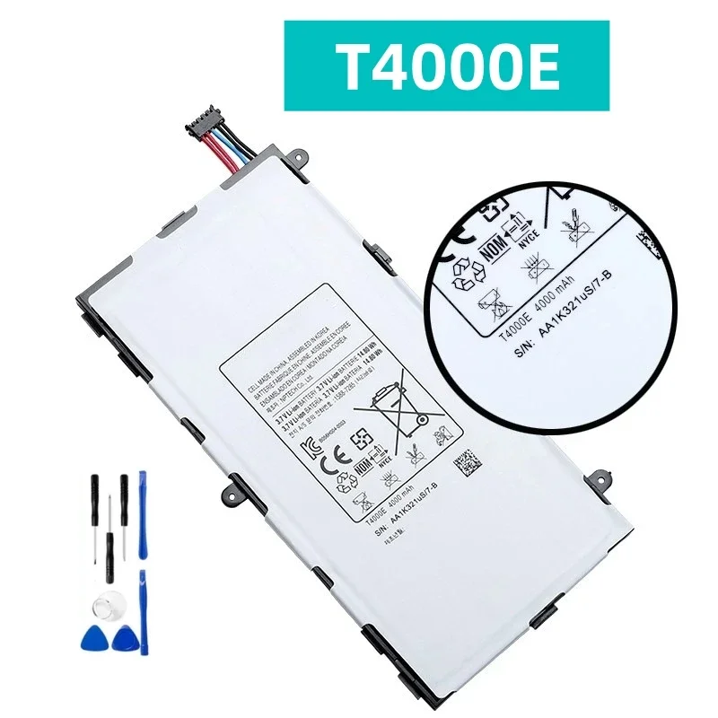 

New high quality 4000mAh t4000e battery for Samsung Galaxy Tab3 7.0 T210 T211 t215 P3200 lt02 tools