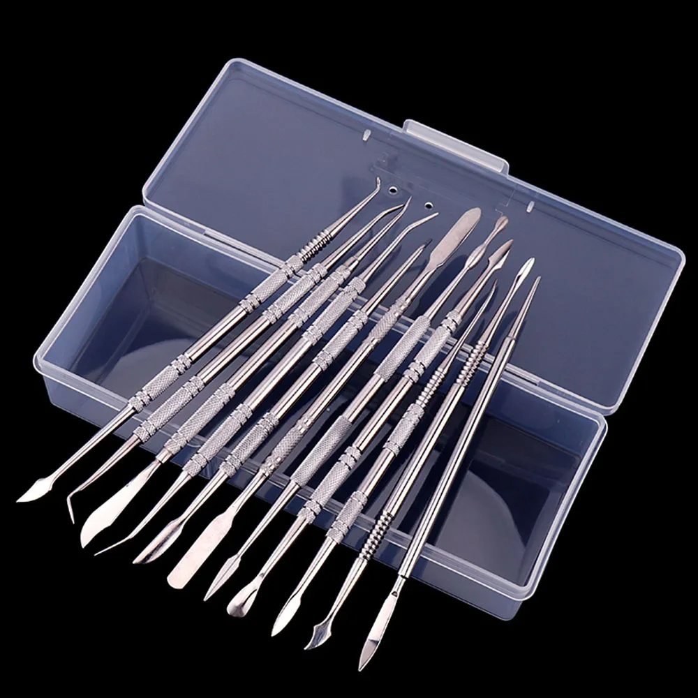 Pottery Clay Stainless Steel Sculpting Tools Set Carving Kit Sculpt Smoothing Wax Ceramic Polymer Shapers Modeling Carved DIY