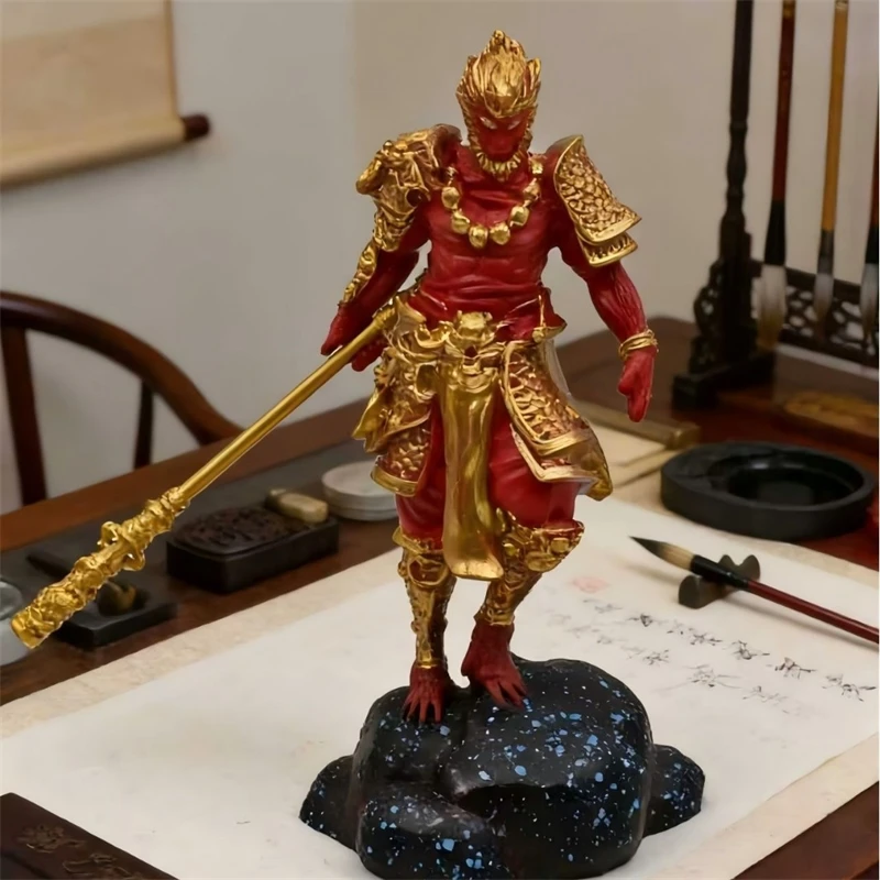 Mythical Monkey Warrior Resin Statue Large Collectible Figure Home Living Room Centerpiece Decor For Collectors And Gamers