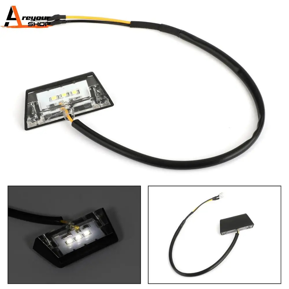 

Areyourshop 3 LED License Plate Brake Number Plate Light Mini Rear Light Lamp For Honda for Kawasaki for Suzuki Motor Parts