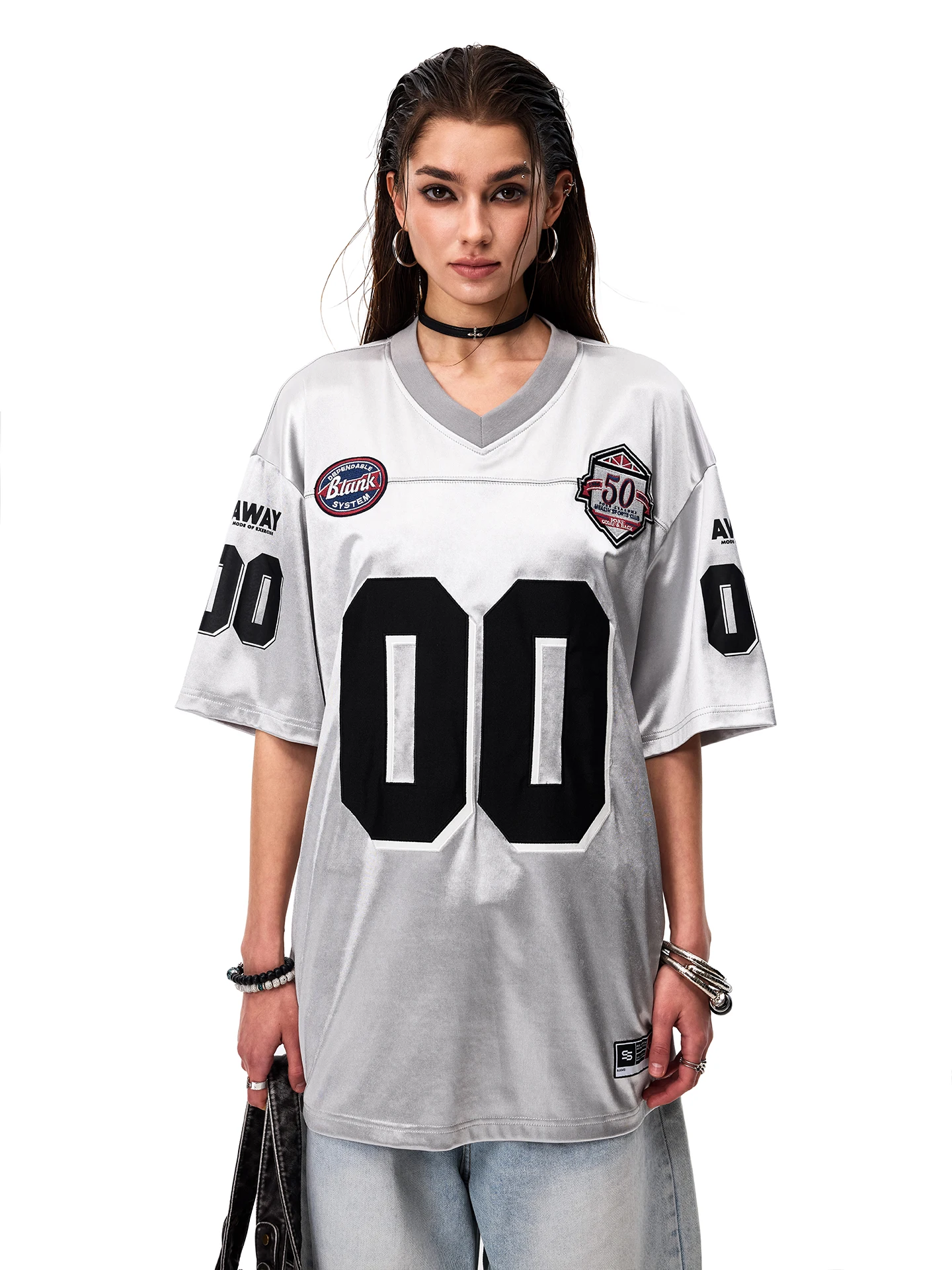

0123Start American Style Jerseyfit Baseball Jersey Loose Casual T-shirt Unisex Vintage Sporty Loose Top for Men And Women