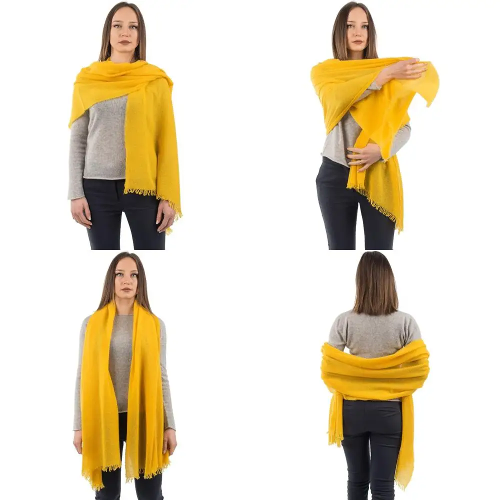 

100% Cashmere Pashmina Shawl - Italian Crafted - Women's One Size - Luxurious Soft Wrap