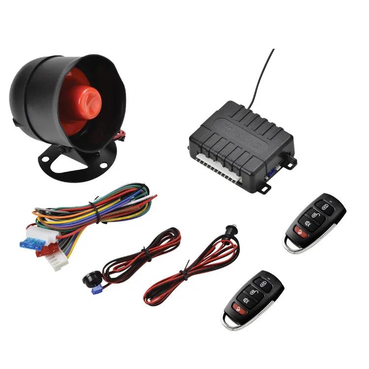 Factory Volumetric Sensor General-purpose 12V car anti-theft alarm system with 2 remote controls(20 remote models available)
