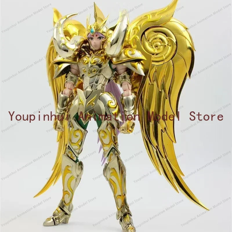 In Stock Metal Club/MC Saint Seiya Myth Cloth EX Aries Mu SOG/Soul of God with Totem/Object Gold Knights of Zodiac Action Figure