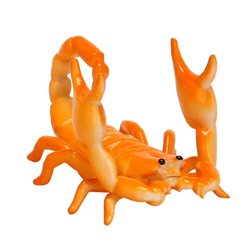 New Creative Cute Scorpion Model Pen Holder Weightlifting Scorpion Bracket Storage Rack Pen Rack Gift Stationery Orange