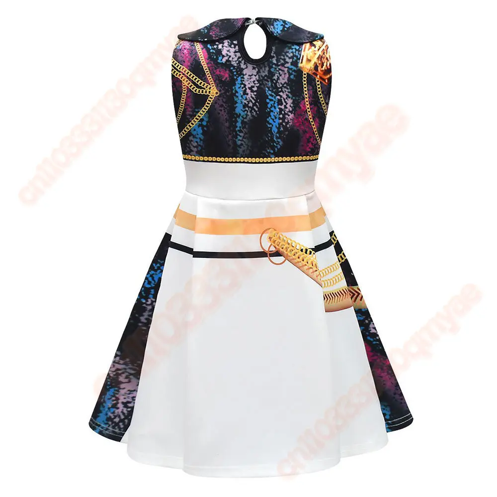 Rumi Kids 코스프레 드레스 KPop Roleplay의 악마 헌터 소녀 스커트 가방 의상 어린이 변장 정장 할로윈 카니발 파티