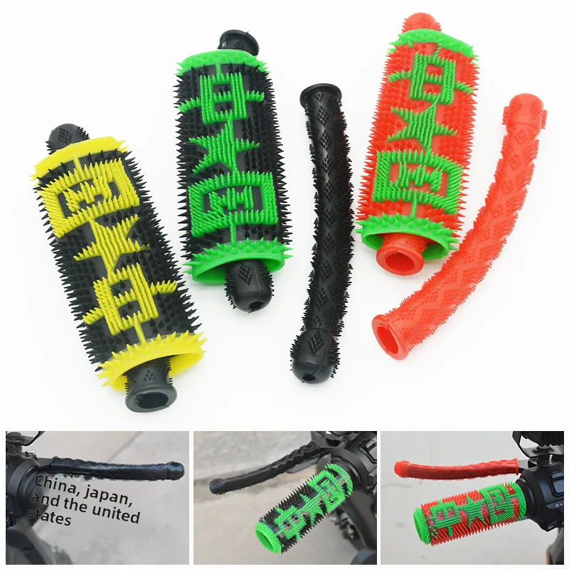 

Durable Soft Rubber Hand Grips Handlebar Grips for Motorcycle Scooter Motorbike Anti-Slip Handle Grips Accessories.
