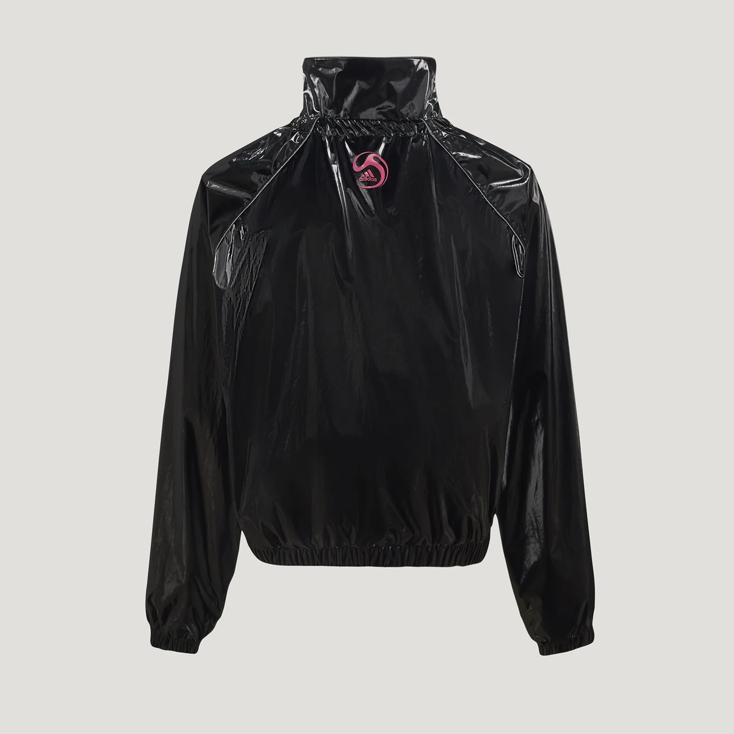 Adidas genuine women's fashionable simple zipper loose jacket KY5756