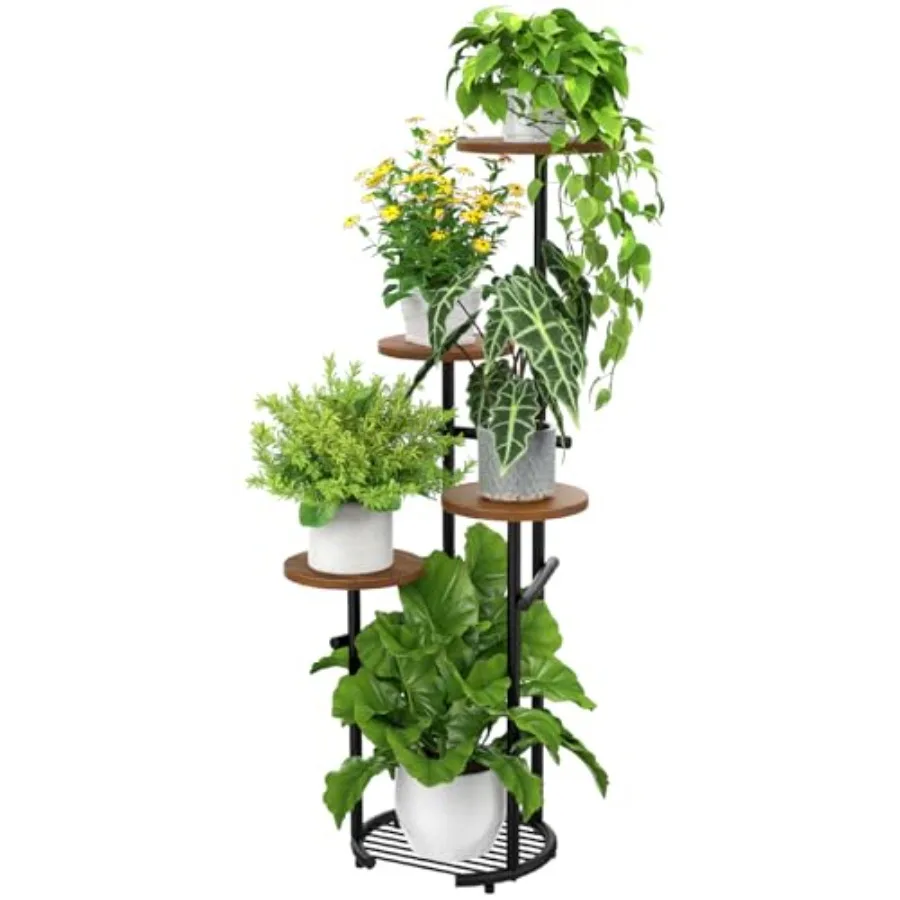 

5 Tier Thickened Metal Plant Stand IndoorPlant Shelf Corner Shelf Flower Pot Stand for Multiple Plants Indoor Plants Tiered St