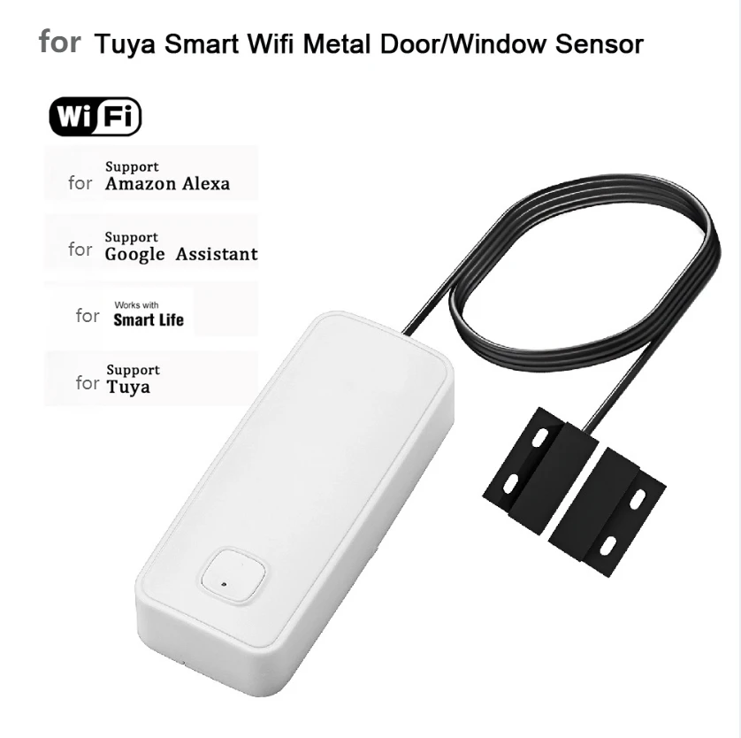 

Home Smart WiFi Door Window Magnetic Sensor For-TUYA Smart For SMART For-LIFE Apps Induction Security Alarm Switch Accessories