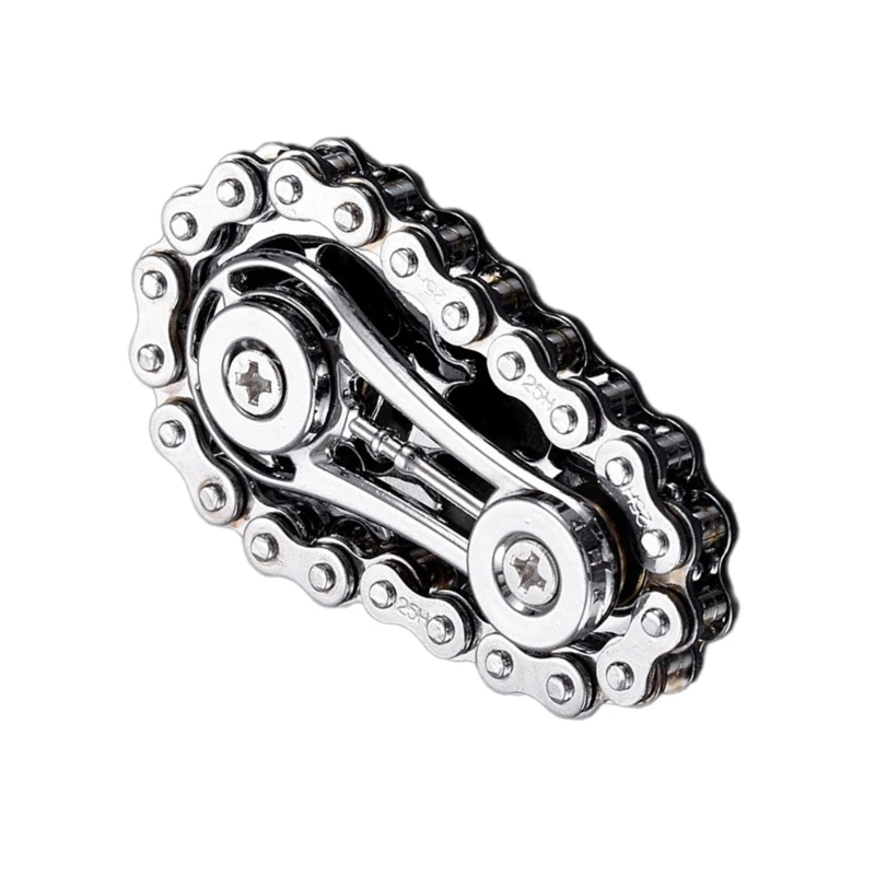 Quality Metal Fidgets Spinner with Gear Chain Mechanism Perfect for Indoor and Outdoor Use Great Gift for Hobbyists