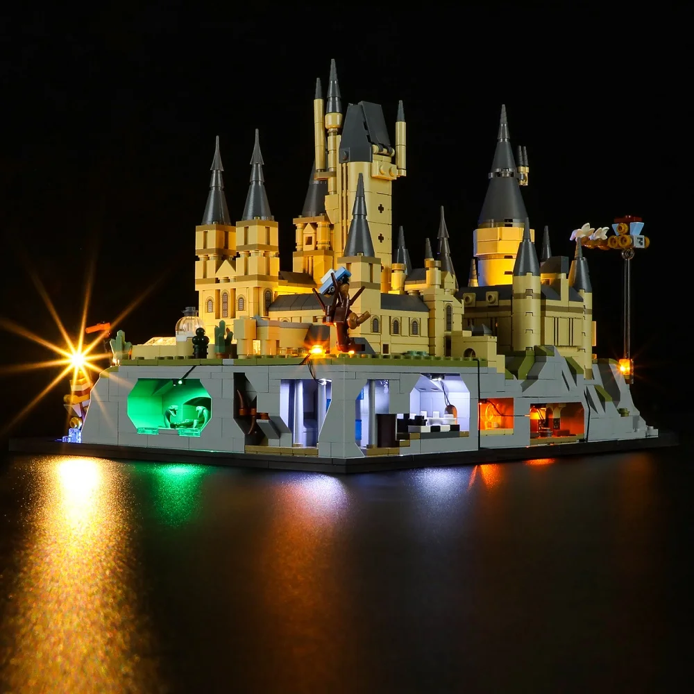 Lighting Kit For LEGO Hogwarts Castle and Grounds 76419 Set Not Include Building Block(Only Led Light Kit)