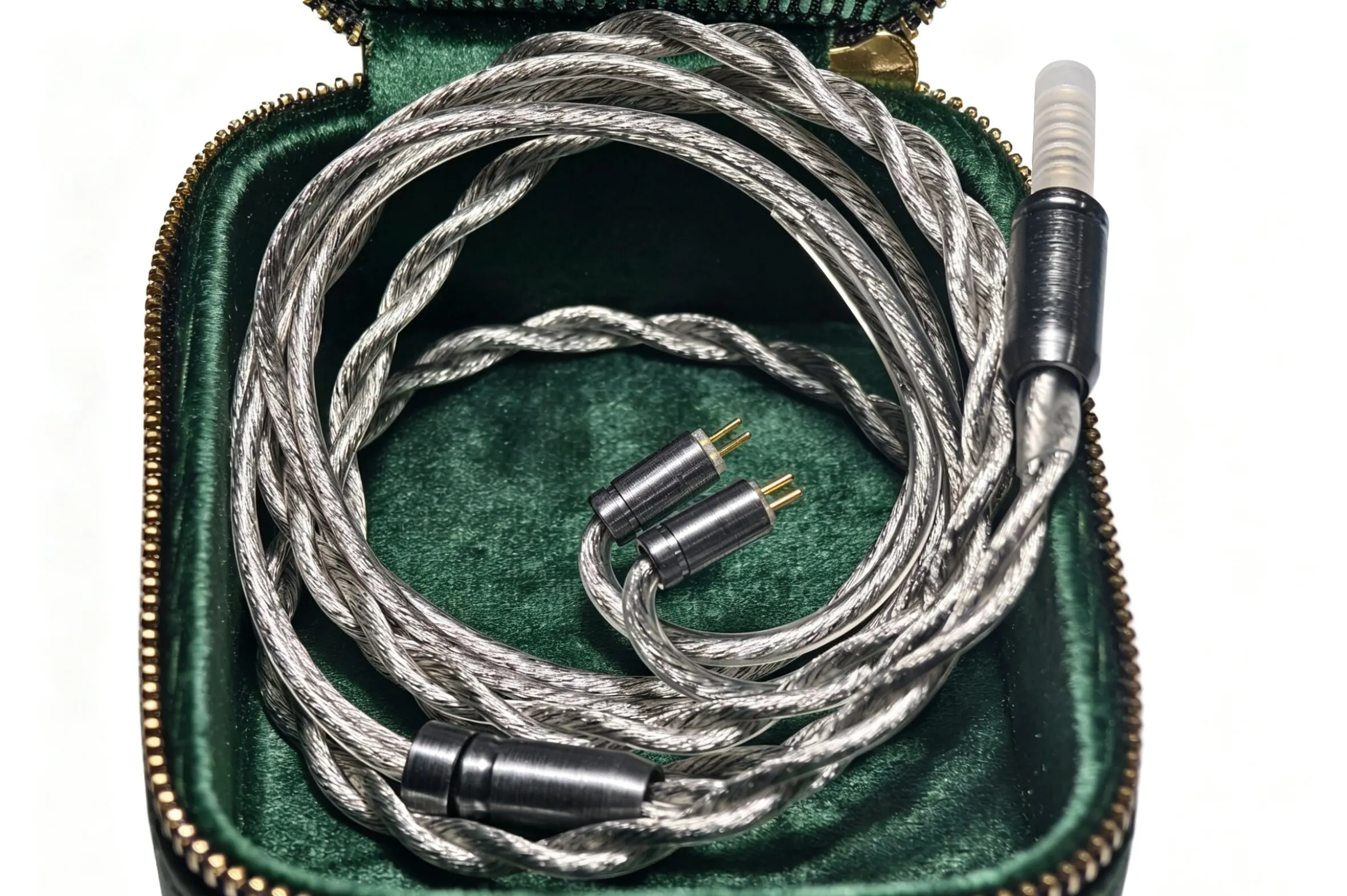Câble de mise à niveau coaxial en alliage PULA 2.5/2C pour IEM, 4,4 mm équilibré, 0,78 2 broches, conducteur mixte en cuivre plaqué argent et alliage cuivre-argent