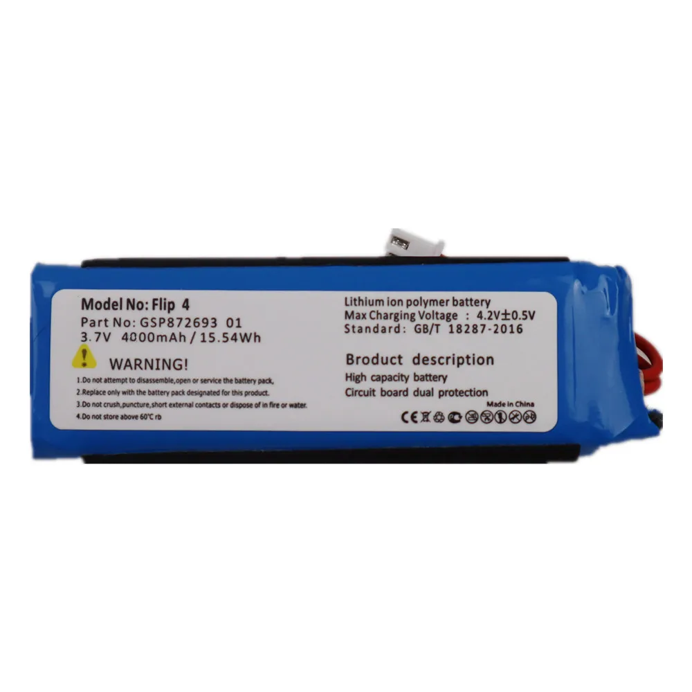 2024 Years Original Battery For JBL Flip 4 flip4 GSP872693 01 4200mAh Speaker Bateria In Stock Fast Shipping