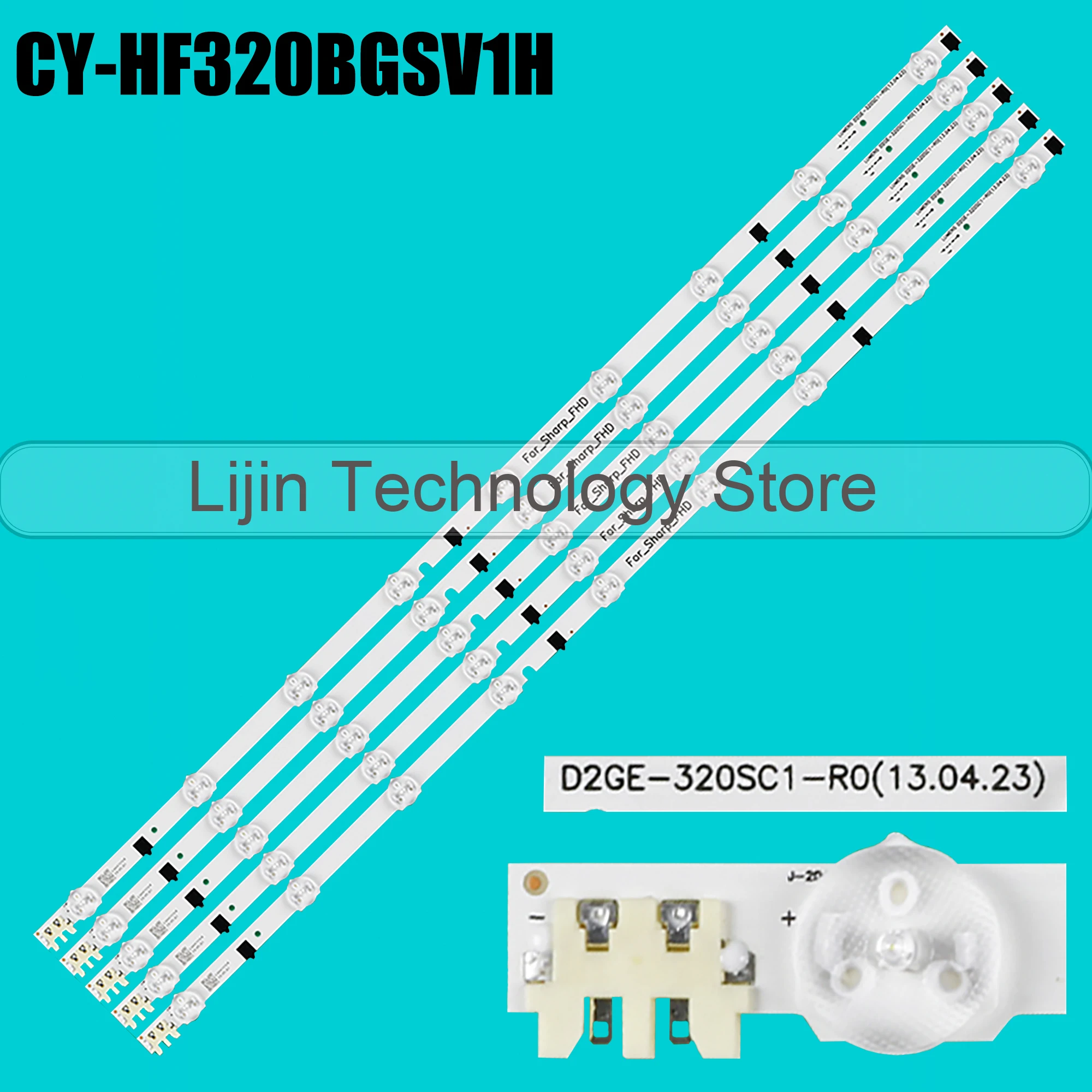 1/5/10 set LED strip For D2GE-320SC1-R0 D2GE-320SC0-R0 2013SVS32F UE32F5000AK UE32F5000AW CY-HF320BGSV1H UE32F5000 UE32F5500AW