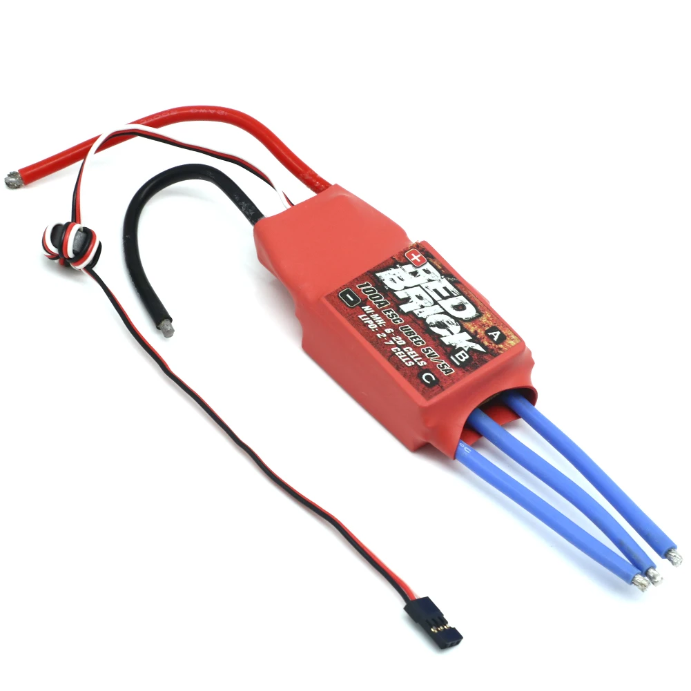 Red Brick – contrôleur de vitesse électronique ESC sans balais, 50A 70A 80A 100A 125A 200A, 5V/3a 5V/5a BEC pour Multicopter FPV