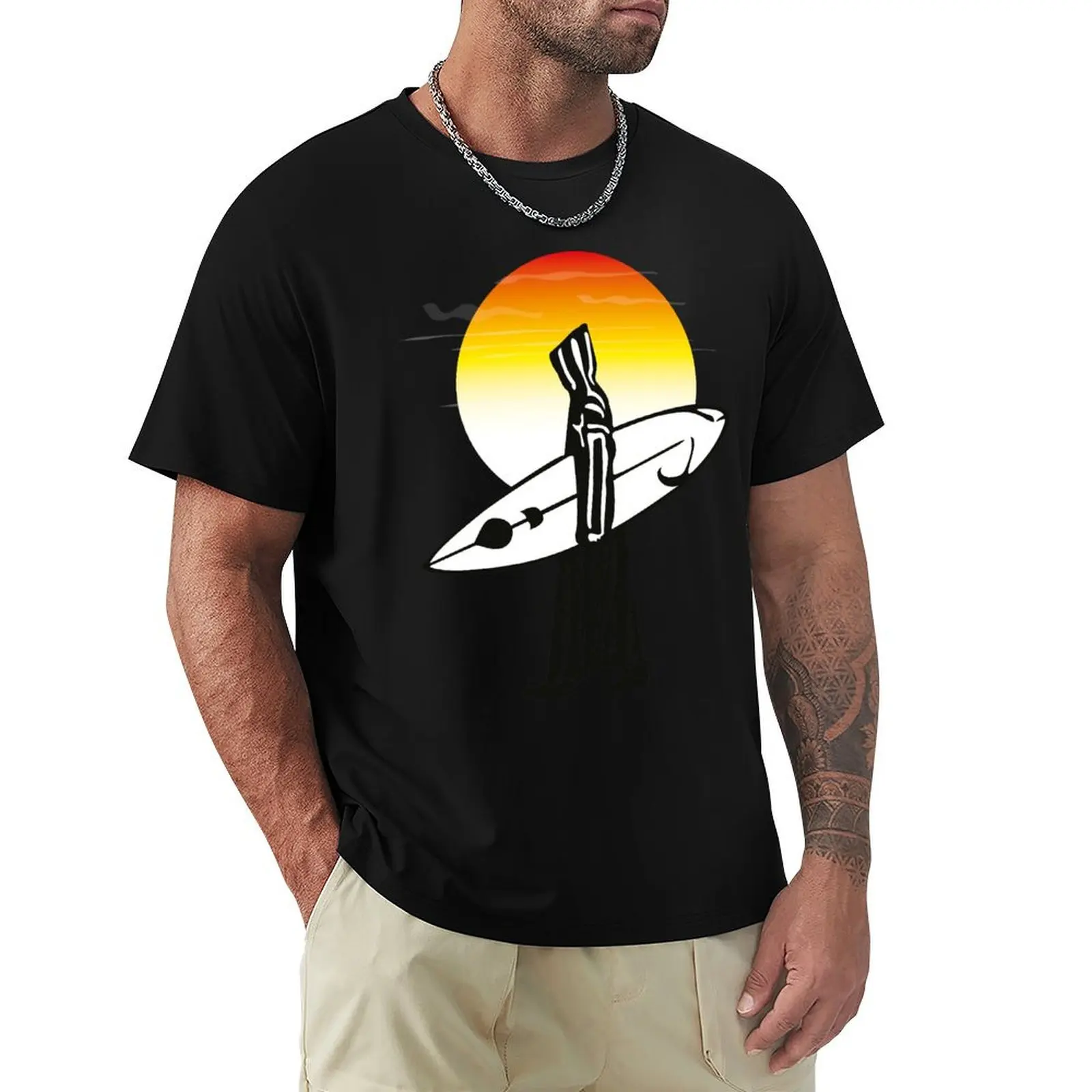 

Surfer Man Djellaba funny sports T-Shirt cotton man t-shirts baggy shirts anime figures mens vintage t shirts
