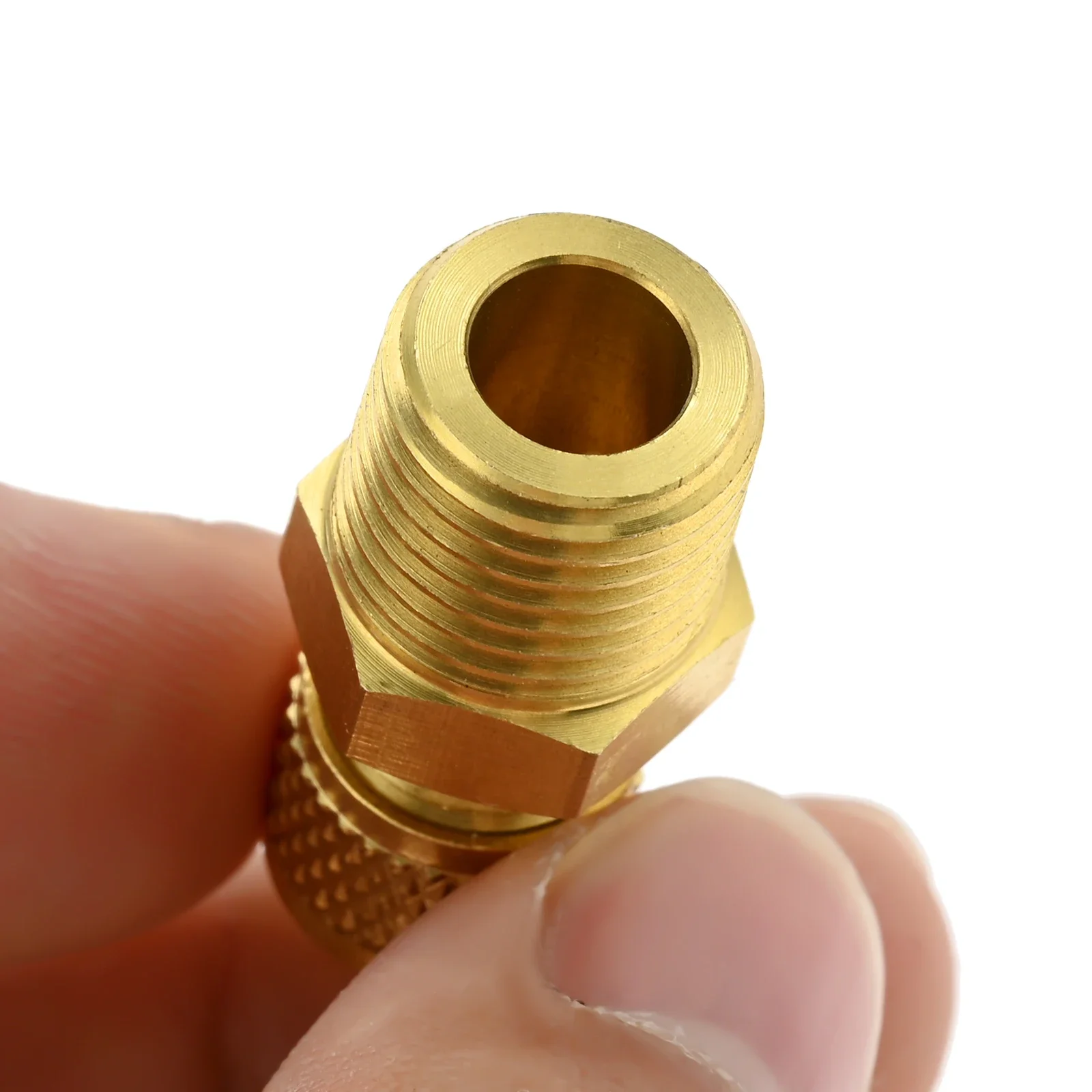 Raccordo a nipplo esagonale in ottone per tubi di acqua, olio e gas, 1