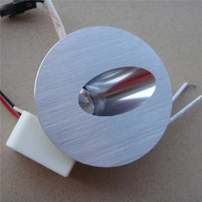 LED Recessed Wall Light, 1W 3W Aluminum Step Light Indoor Stair Corridor Lamp Round Square Modern Wall Sconce