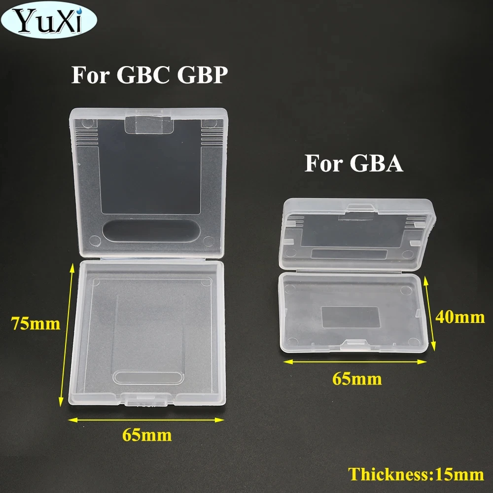 5Pcs Clear Game Cartridge Case For Gameboy Advance GBA GBC GBP Plastic Dustproof Box Cover For Nintend Gameboy Color Pocket