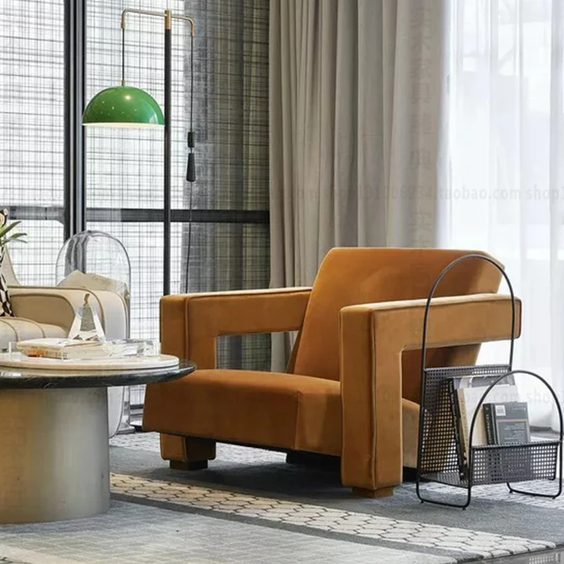 

High quality simple armrest lounge chair, single modern chair