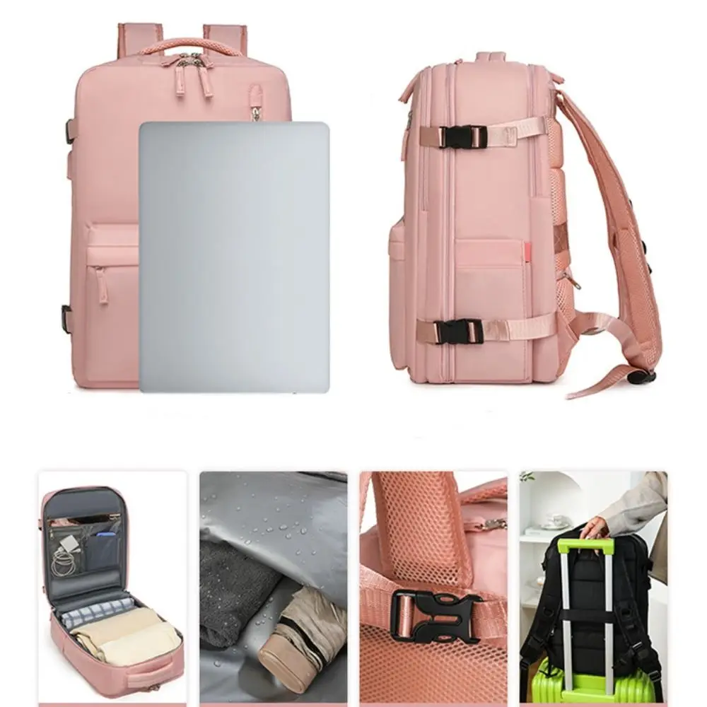 

Shoulder Bag Oxford Travel Luggage Bag Sturdy Short Distance Travel Backpack Foldable Solid Color Nylon Duffle Bag Sports