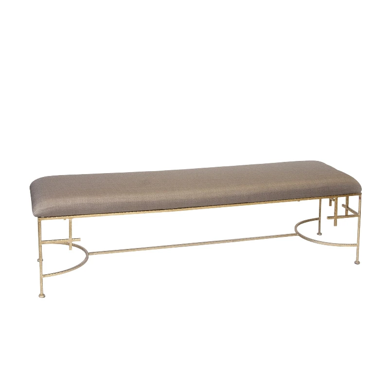 

Light luxury forged bedside stool, soft decoration design hotel