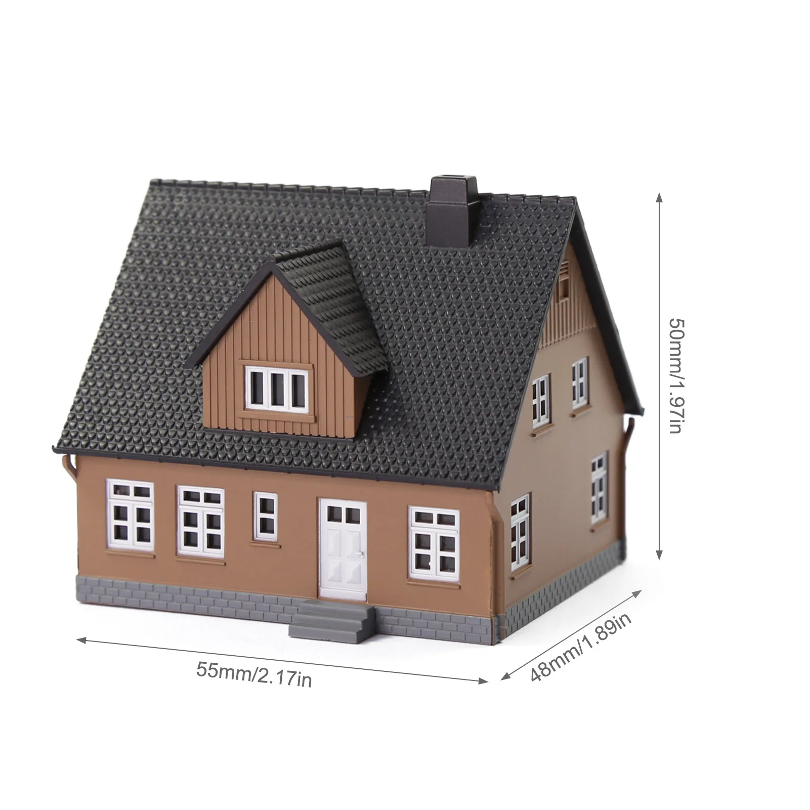 Evemodel One Unit N Scale 1:160 Village Cape Cod House Assembled Model Architectural Building Layout JZN02