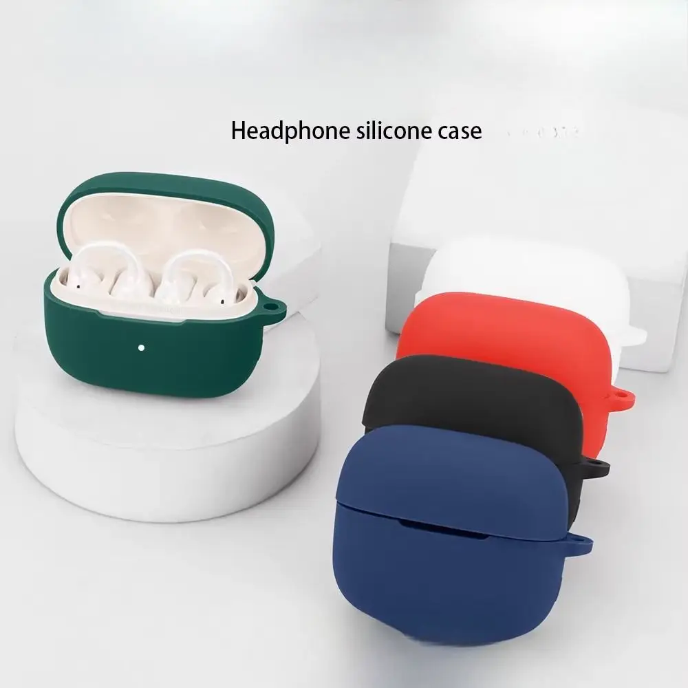 

Auroras For EDIFIER Zero Clip Case Silicone Solid Color Shockproof Earphone Accessories Protector For EDIFIER Zero Clip Cover