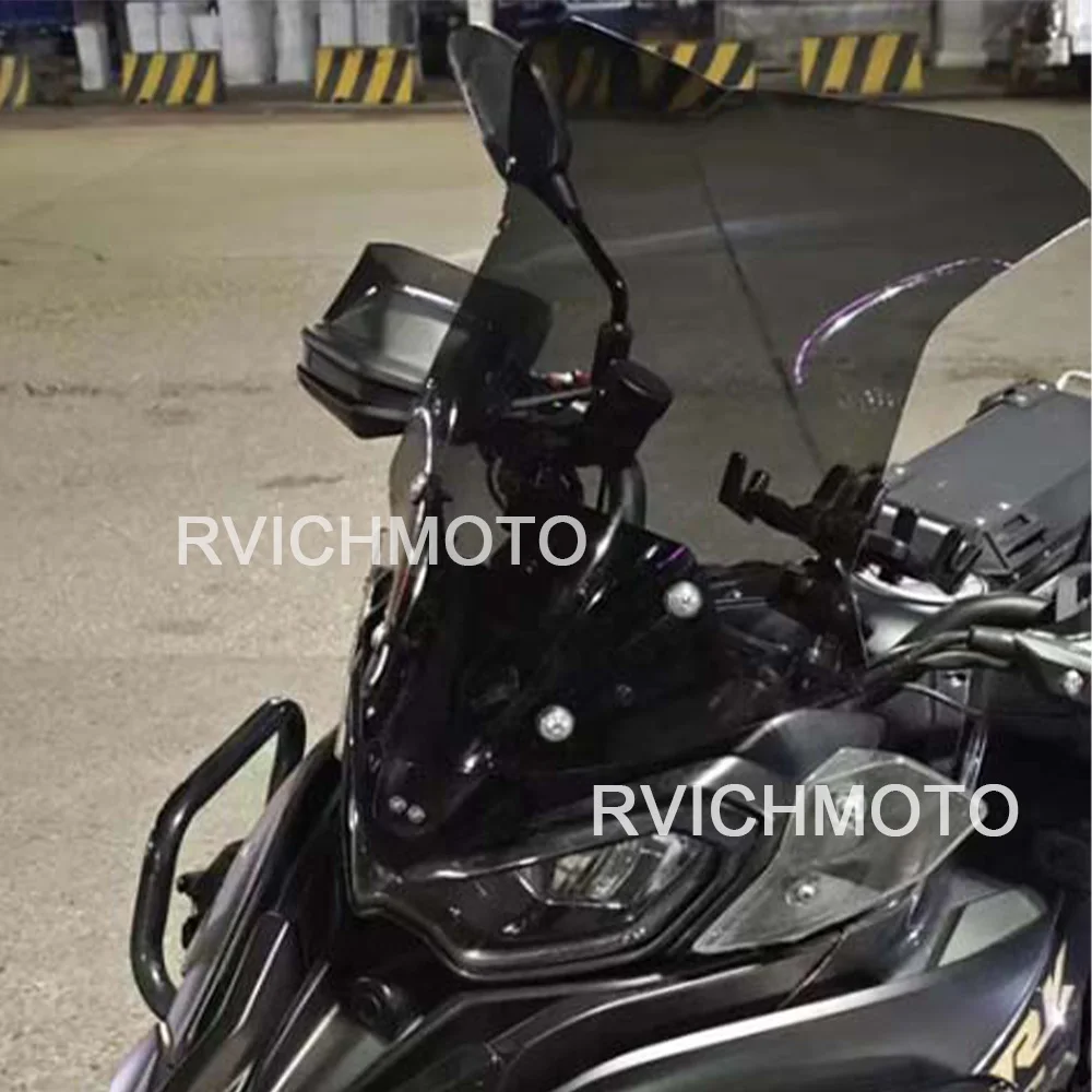 52CM 46CM Motorcycle Windshield For Benelli TRK702 TRK702X TRK 702 702X Windscreen Wind Deflector Screen Protector Accessories