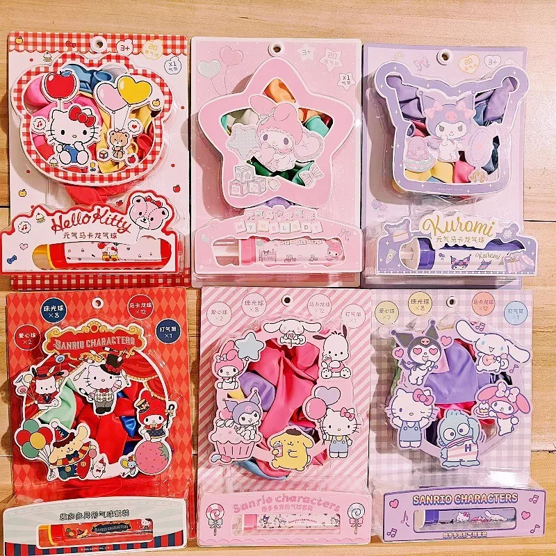 

Hello Kitty Balloon Set Cute Cartoon Birthday Wedding Scene Decoration Desktop Accessories Women Supplies Student Gift Wholesale