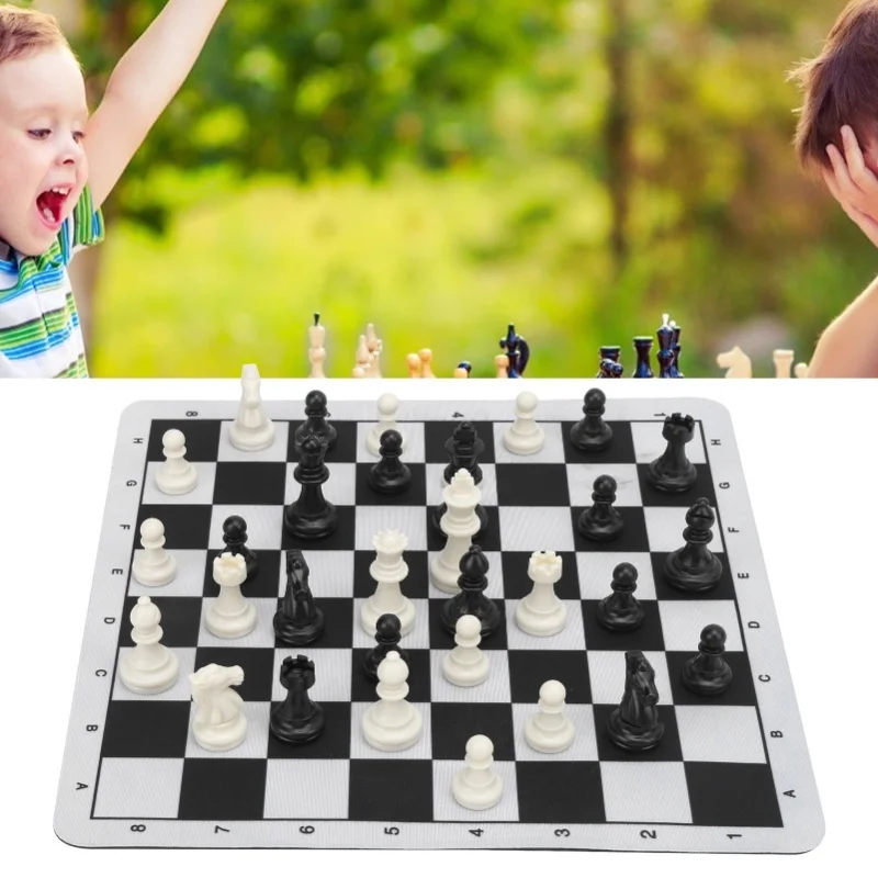 

Международный стандартный шахматный игровой набор для соревнований, большой пластиковый шахматный набор с шахматной доской